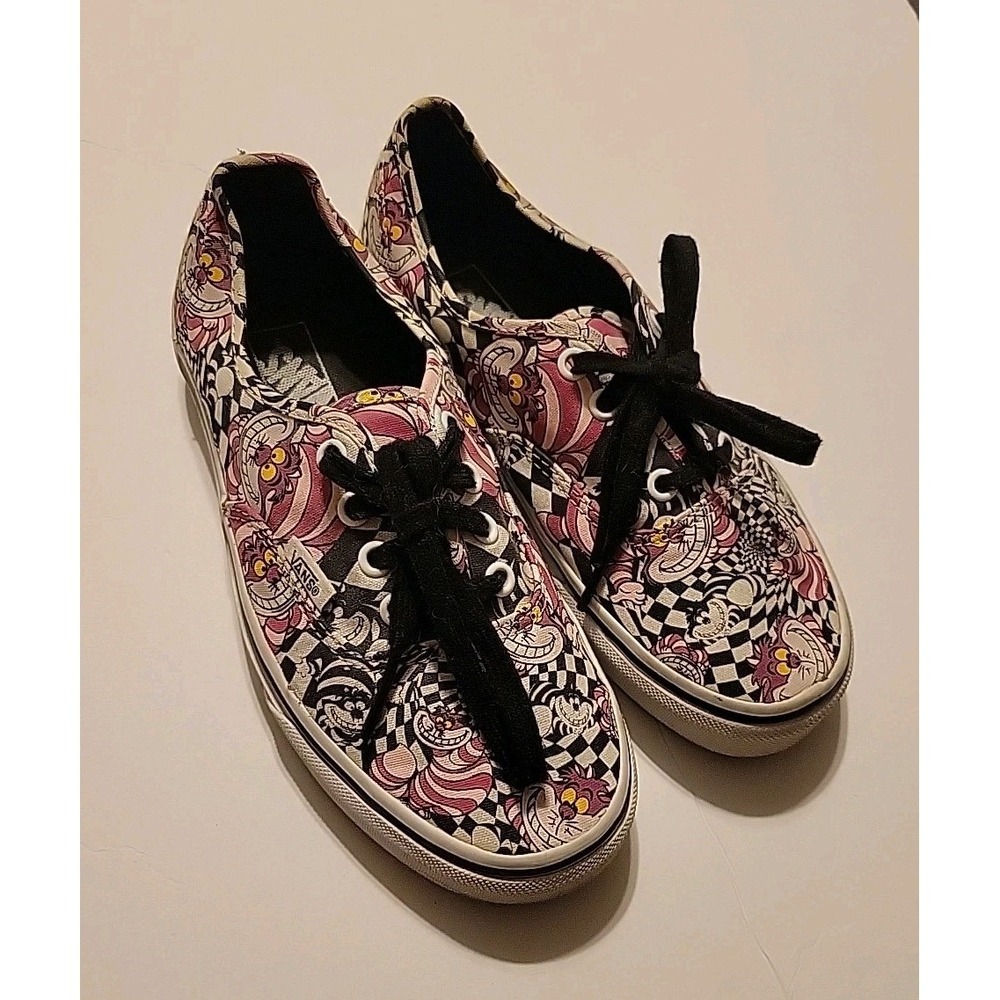 VANS Disney's Alice In Wonderland Cheshire Cat Shoes Men 5 Womens 6.5